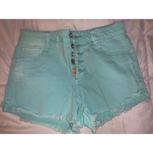 Refuge Aqua Blue Shorts